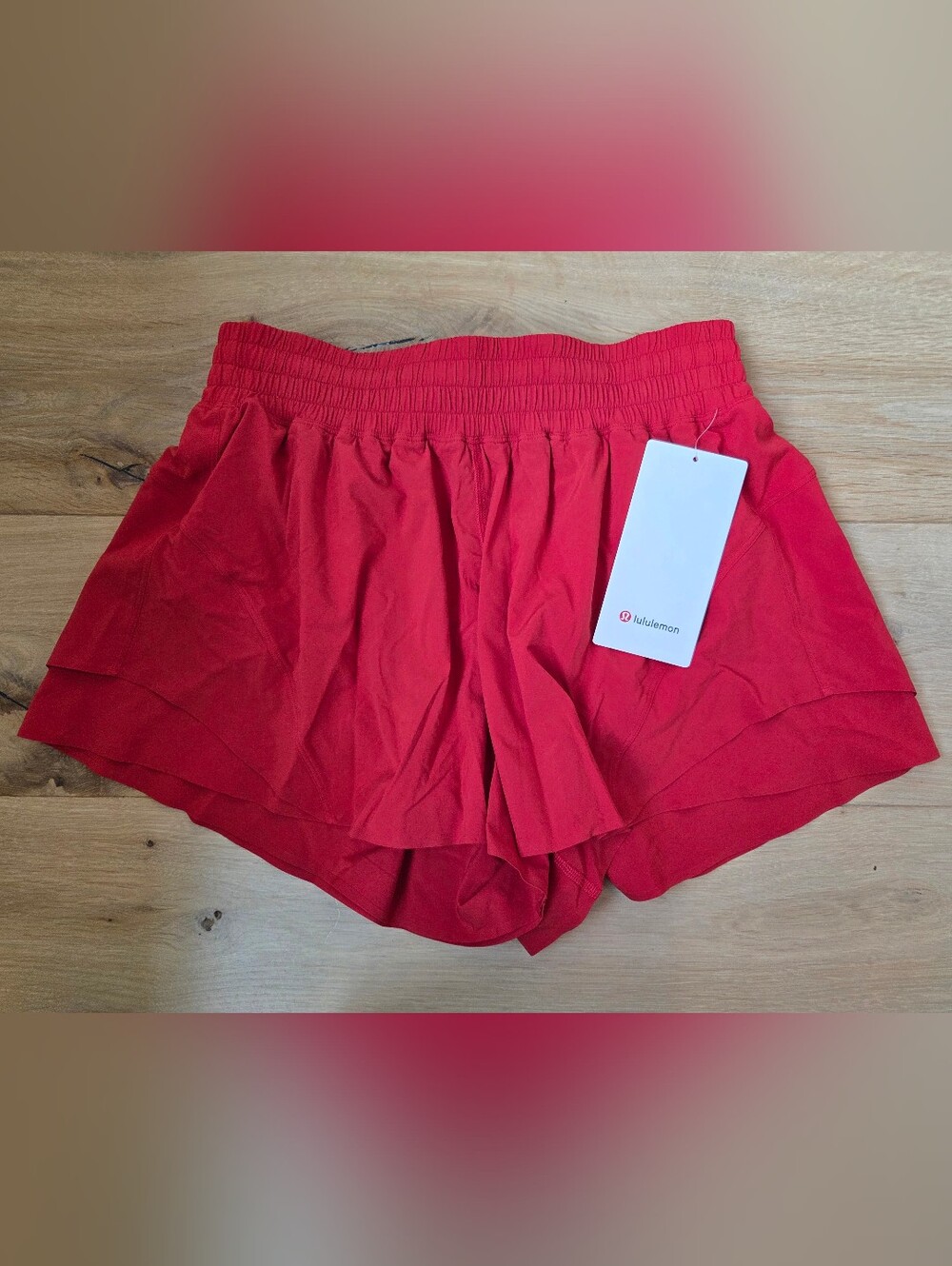 Lululemon Shake It Out High-Rise Running Short 2.5" Size L Oxford Red